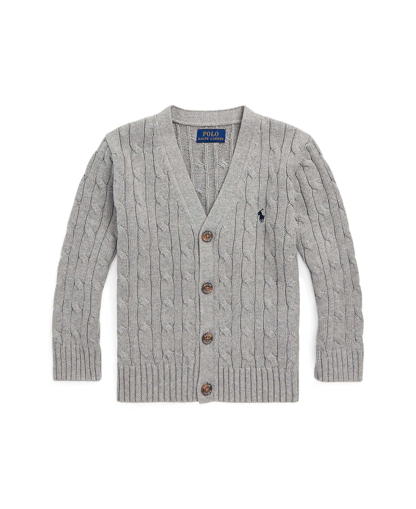 Polo Ralph Lauren Little Boys Cotton Cable-Knit Cardigan