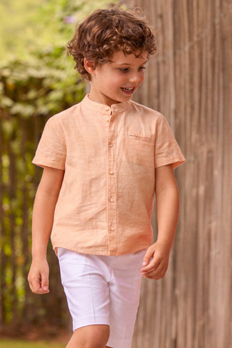 Mayoral Mini Boys Linen Bermuda Shorts_ 3201