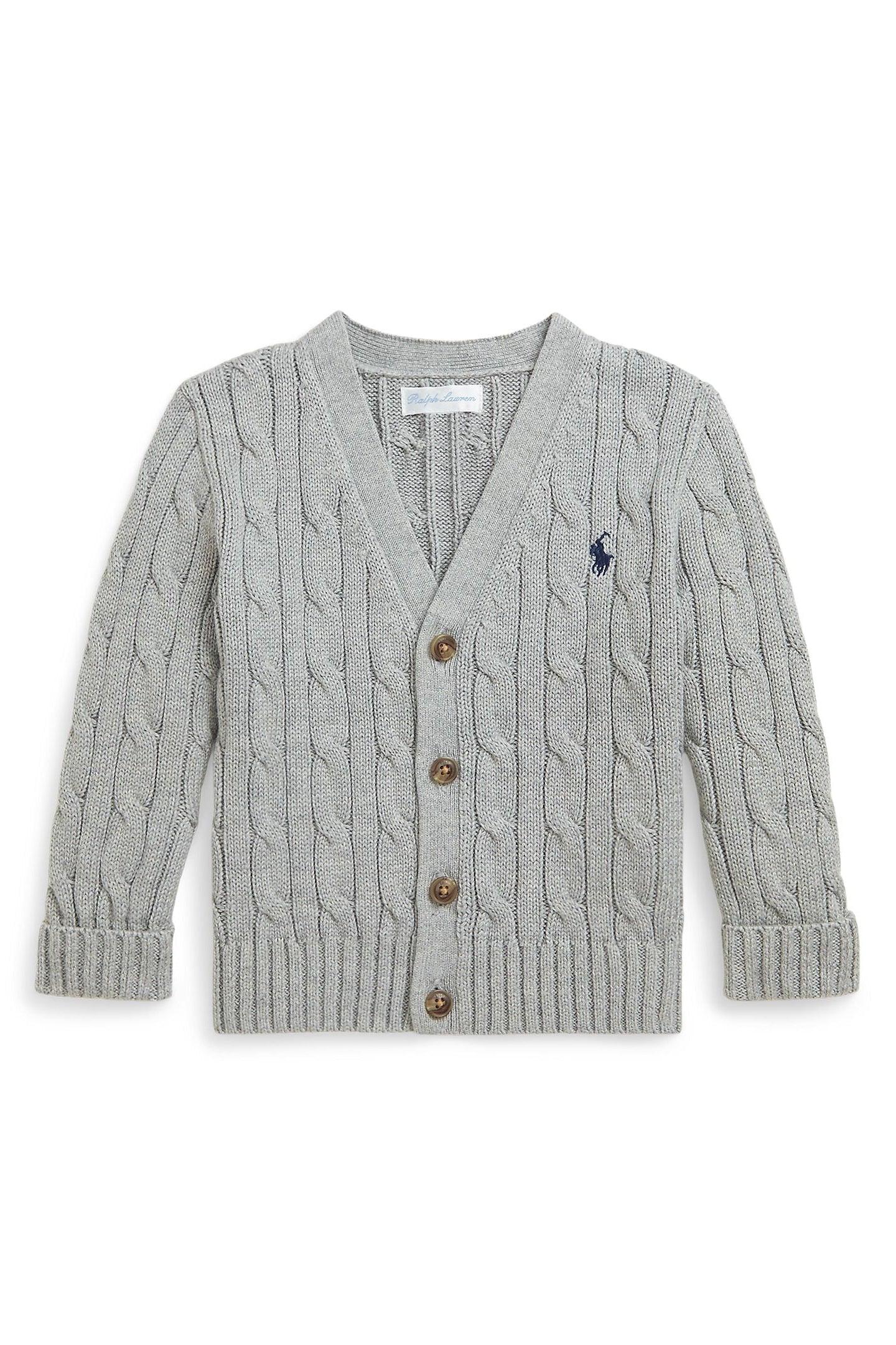 Polo Ralph Lauren Baby Boys Cable-Knit Cotton V-Neck Cardigan