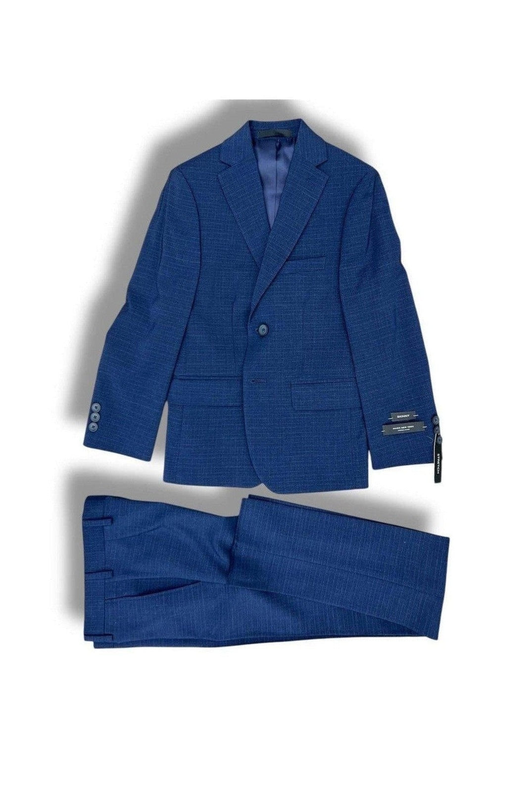 Andrew Marc Boys Skinny Plain Blue Suit_ W0801-NorthBoys