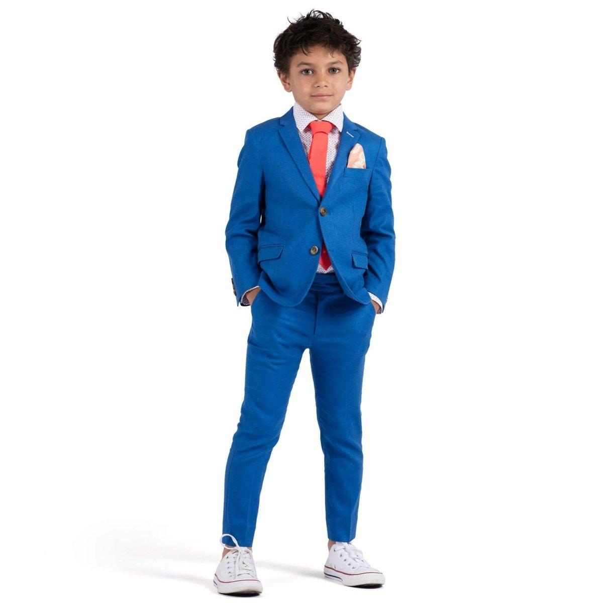 Appaman Boys 2pc Nautical Blue Stretch Suit-NorthBoys