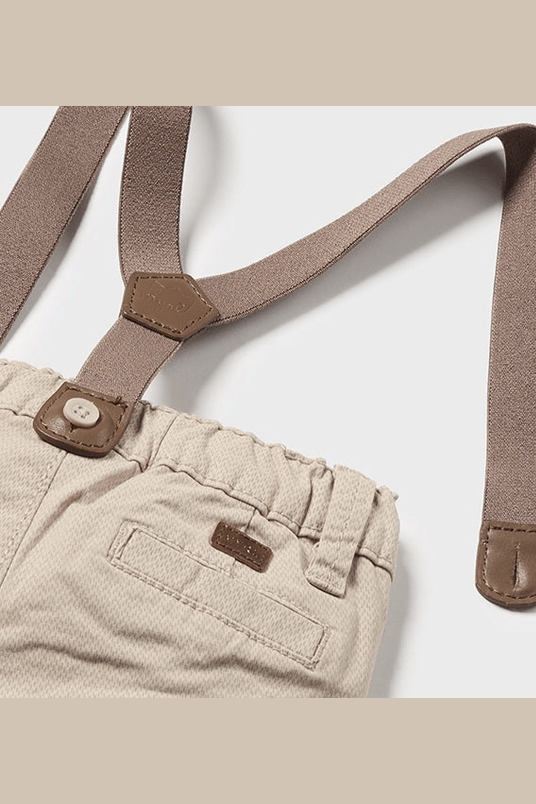 Baby Long Cotton Pants With Suspenders - NorthBoys