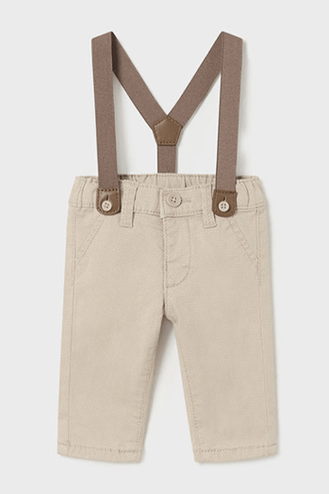 Baby Long Cotton Pants With Suspenders - NorthBoys