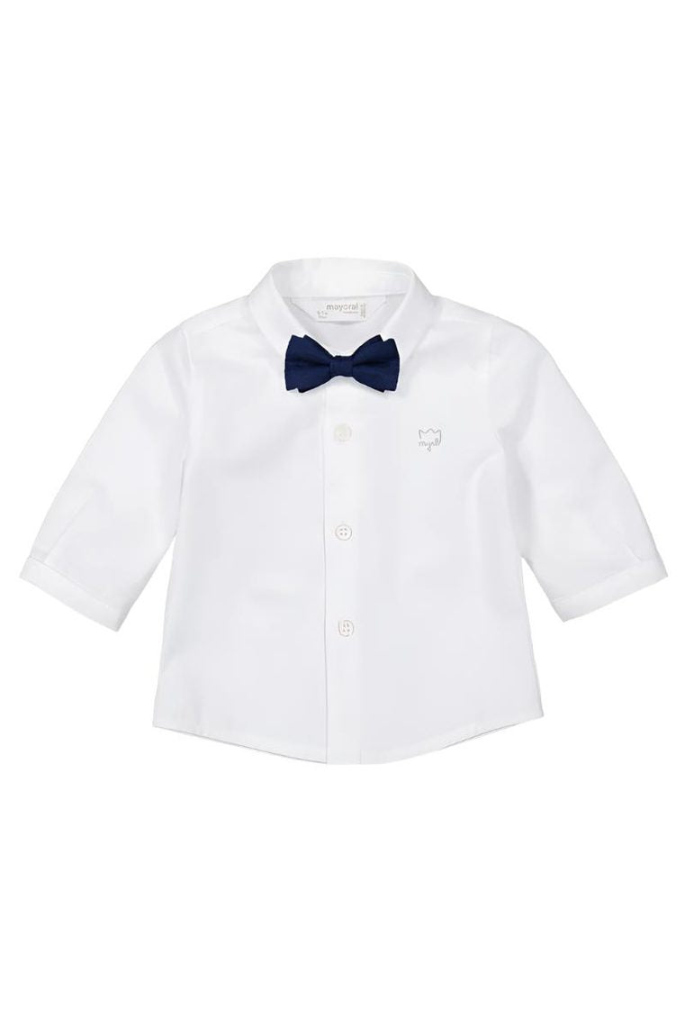 Baby Long Sleeve Shirt With Bowtie - NorthBoys