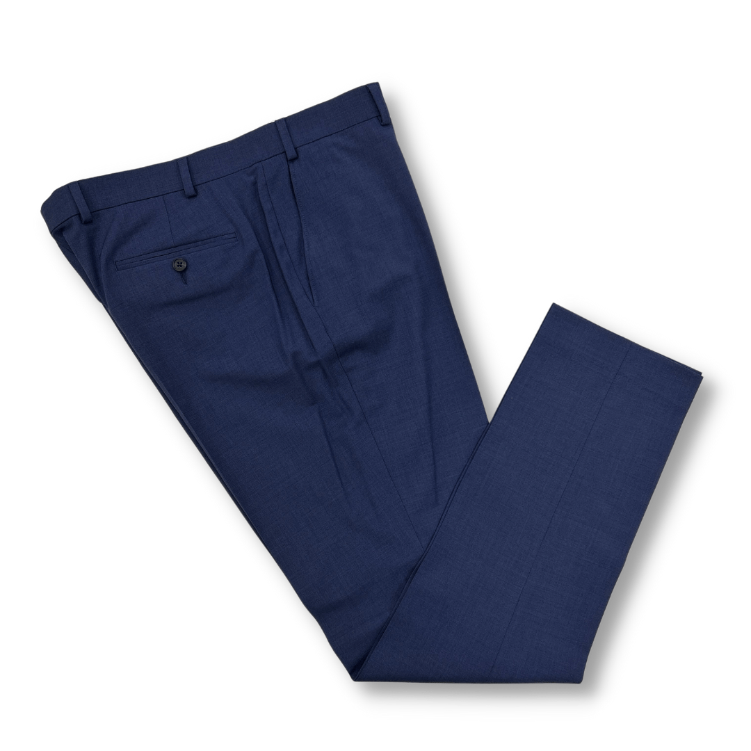 Calvin Klein Mens Skinny Fit Navy Wool Stretch Suit (Jacket & Pant)-NorthBoys