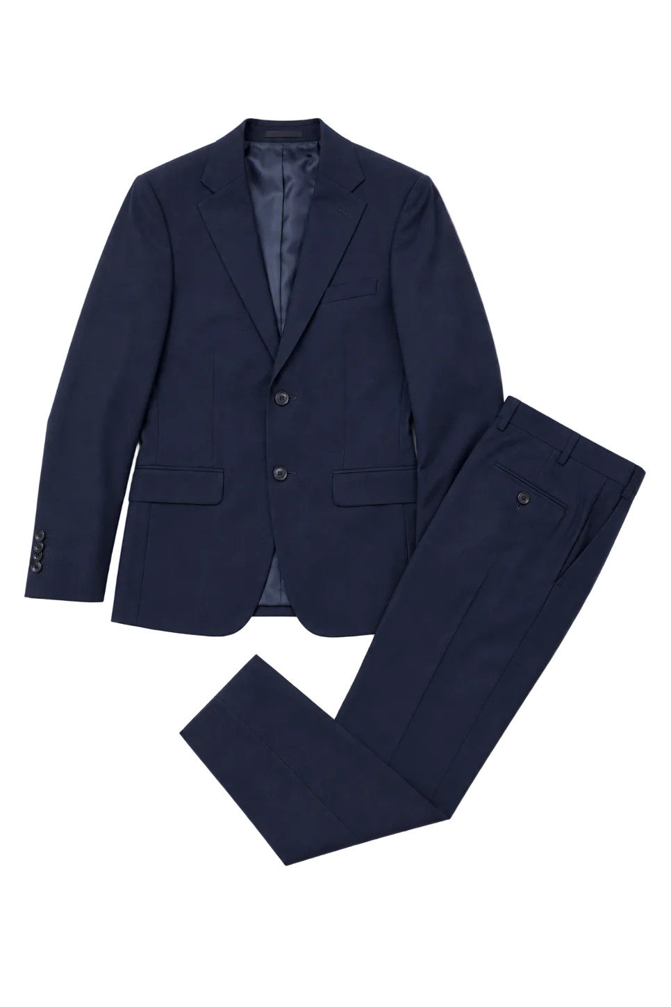 Calvin Klein Mens Navy Wool Suit