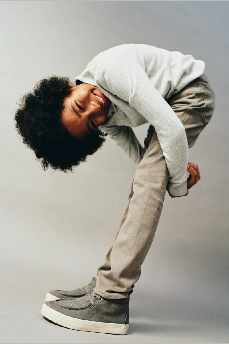 DL1961 Boys Brady Slim B - Stone Grey Chino - NorthBoys