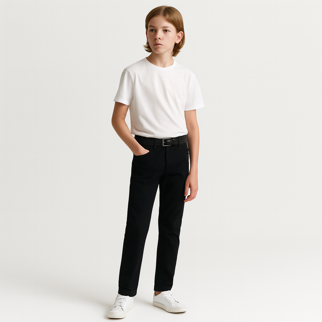 DL1961 Boys Brady Slim Black Chino_ 4070-27
