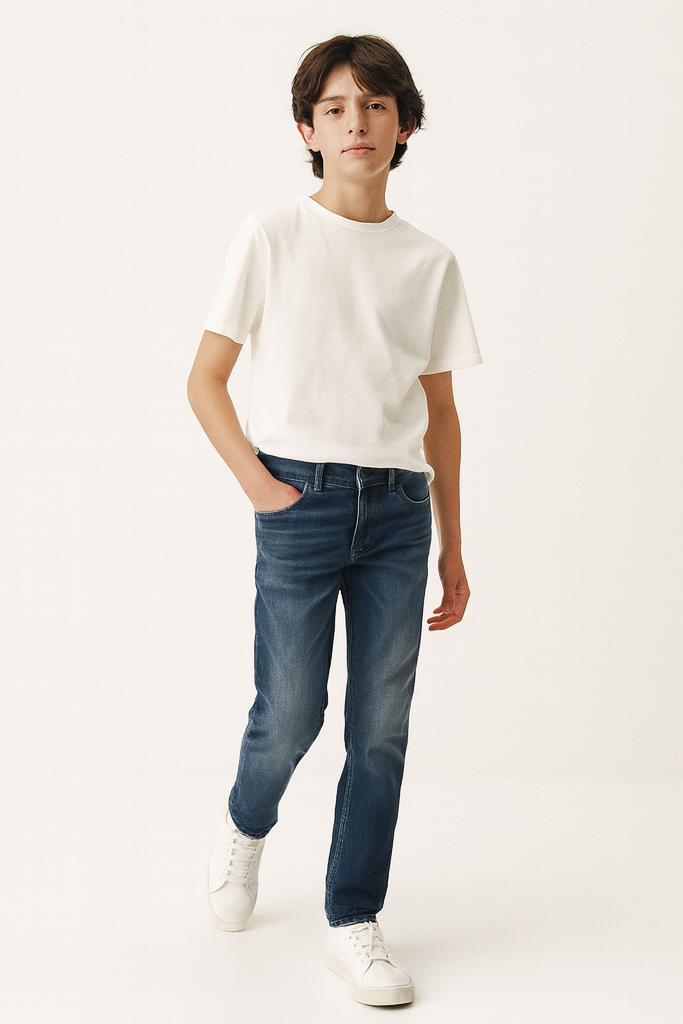 DL1961 Boys Brady Slim B-Dusk Dark Blue Cotton Pant