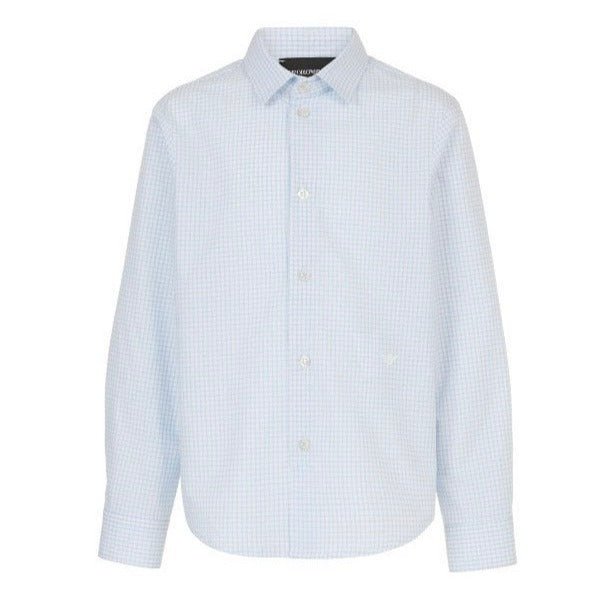 Emporio Armani Boys White Check Dress Shirt – NorthBoys