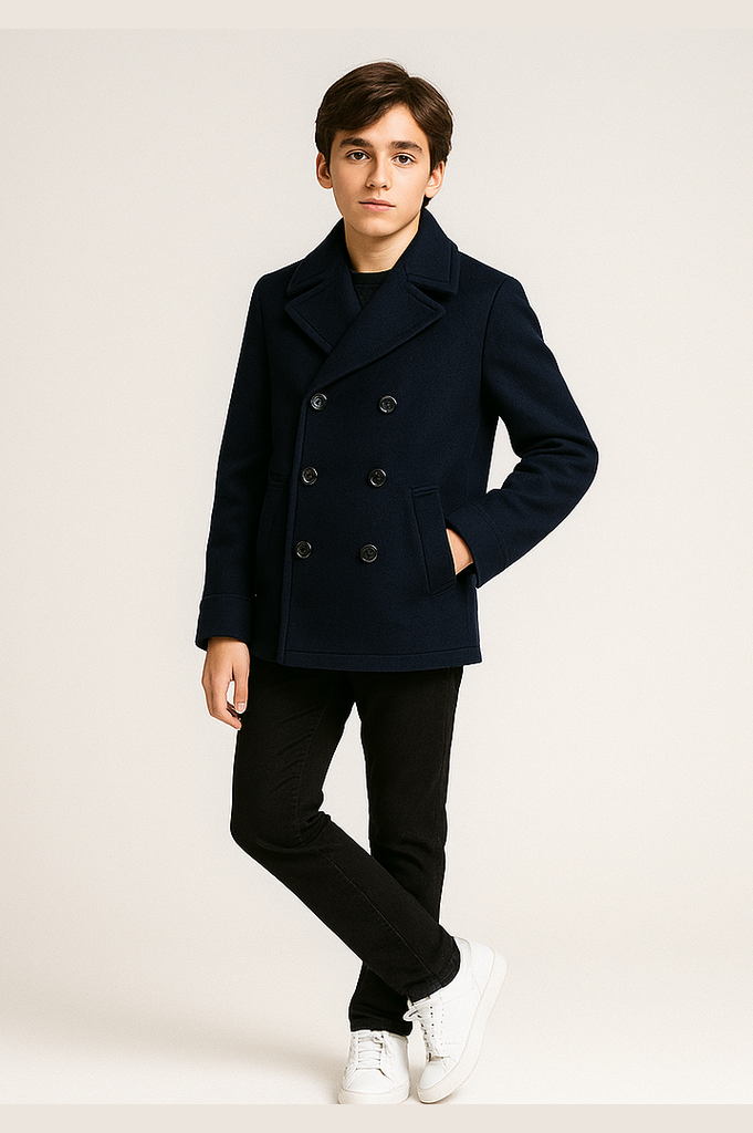 Emporio Armani Boys Wool Peacoat_ EB000492