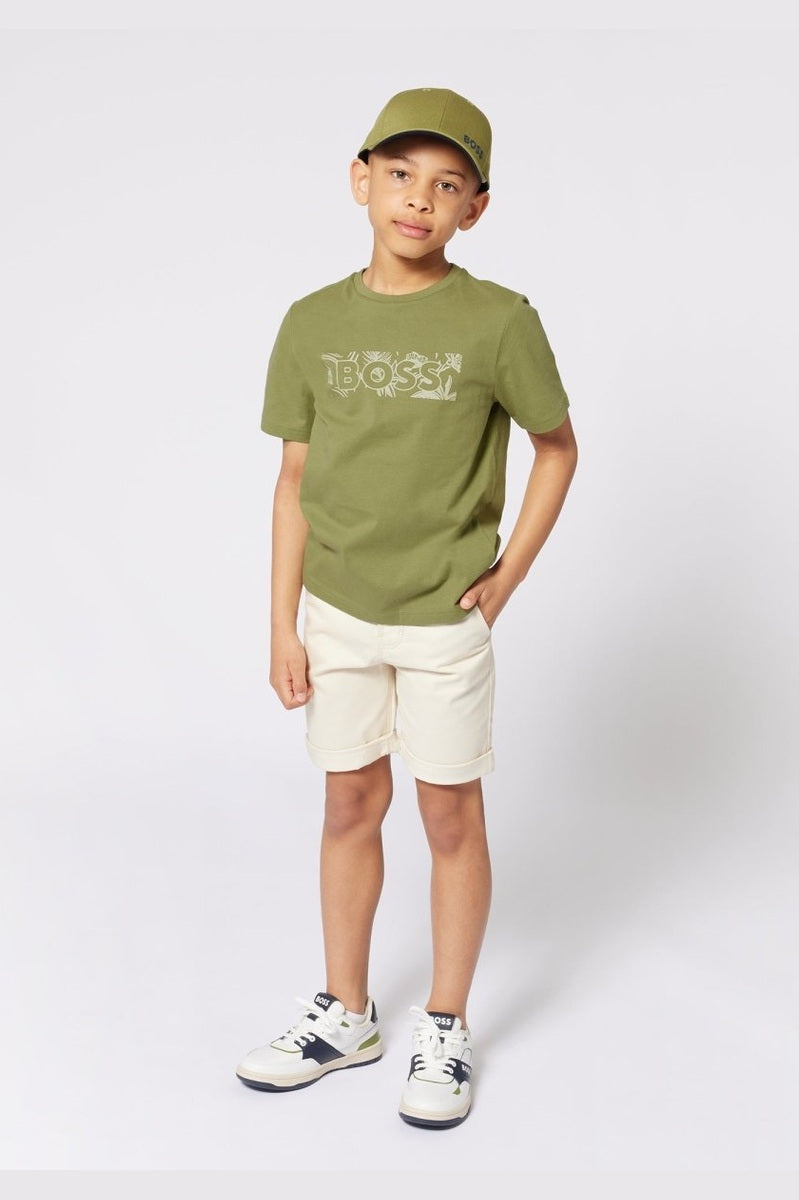 Hugo Boss Boys Chino Bermuda Shorts_ J51990 - NorthBoys