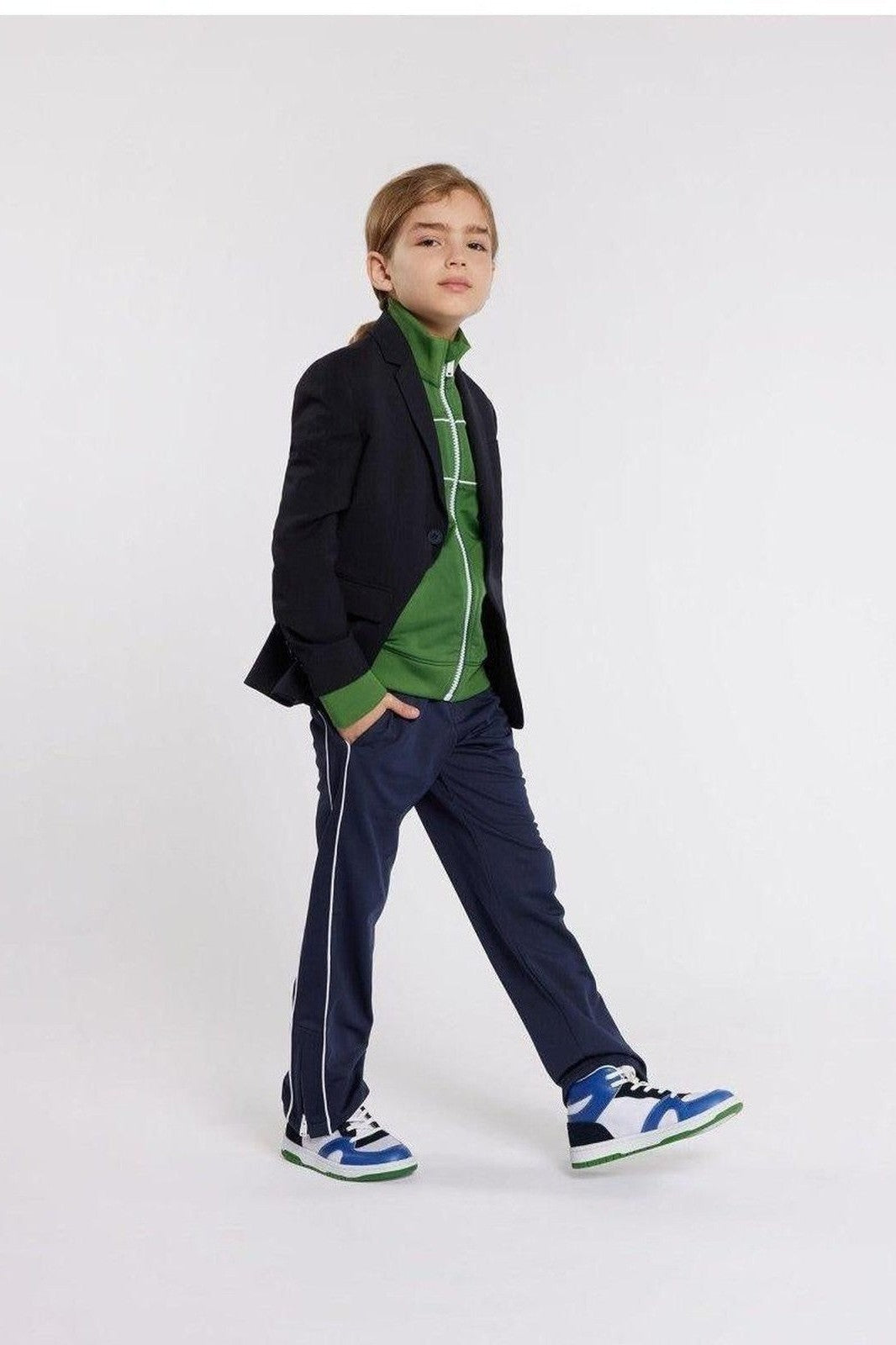 Hugo Boss Boys Classic Navy Wool Suit-NorthBoys