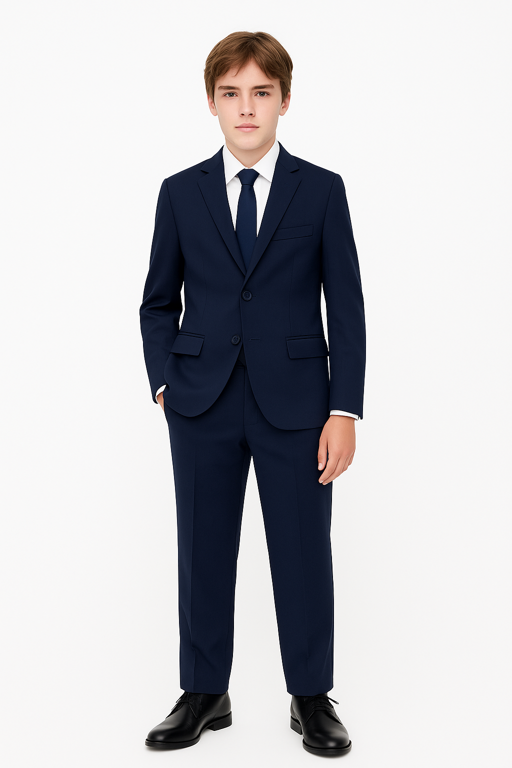 Hugo Boss Boys Slim Fit Navy Suit_ J52067/J51982 – NorthBoys