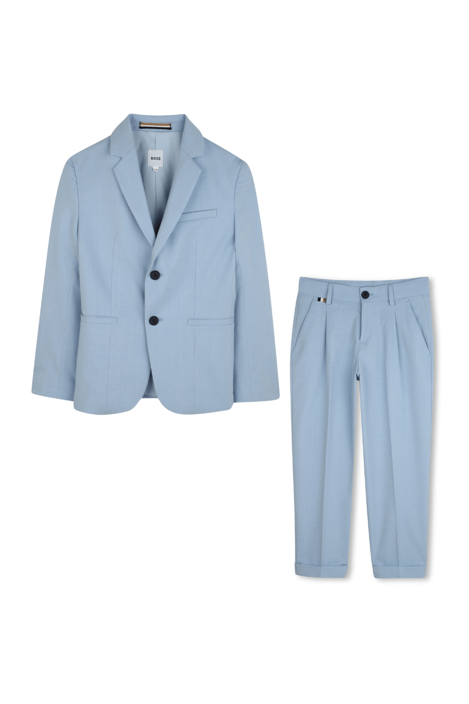 Hugo Boss Boys Slim Fit Pale Blue Suit_ J52068/J51981-NorthBoys