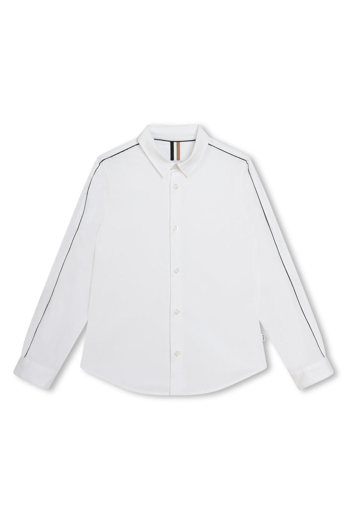 Hugo Boss Boys White Slim Fit Dress Shirt _ J50697 - 10P - NorthBoys