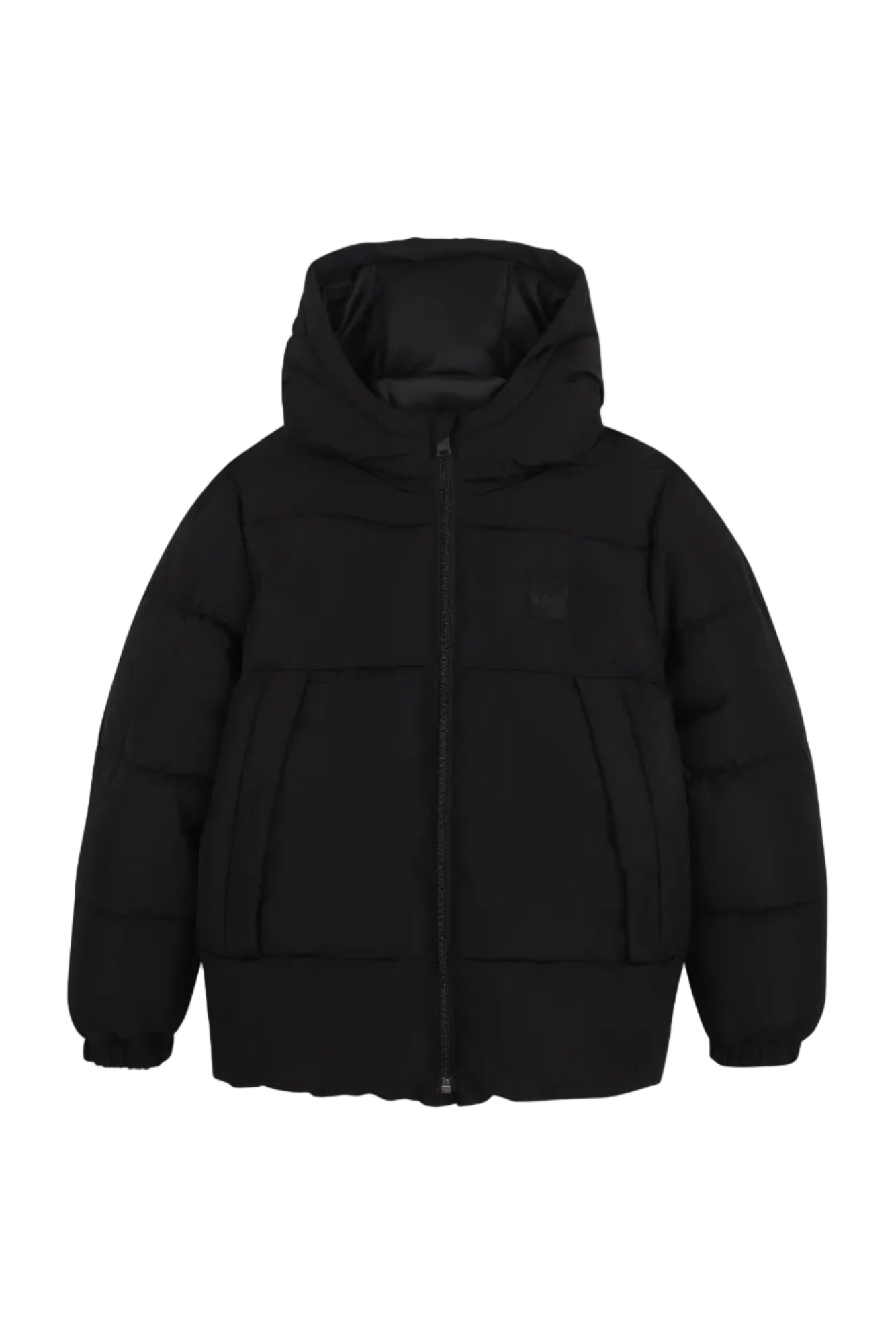 Hugo Boss Boys Hooded Puffer Jacket with Elasticated Cuffs_ J53437