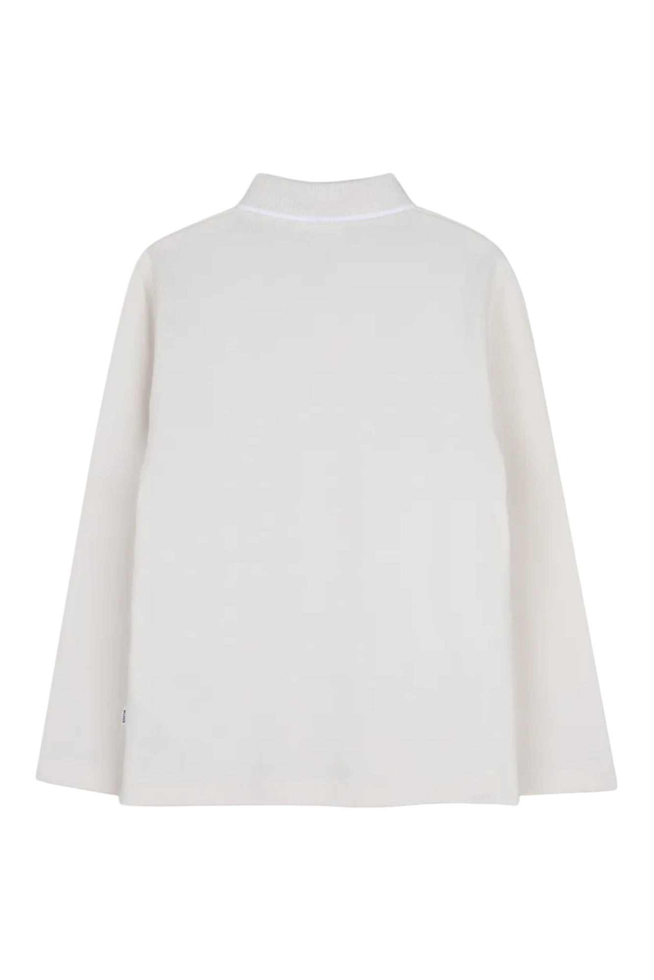 Hugo Boss Boys Long Sleeve Jersey Polo with Contrast Collar Trim_ J53376
