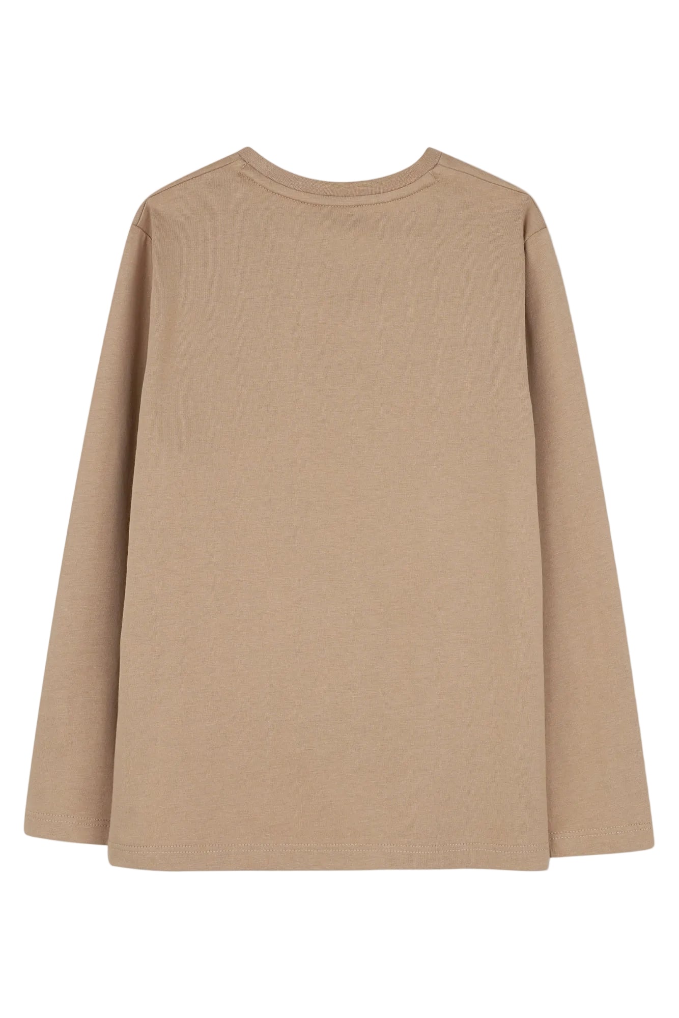 Hugo Boss Boys Long Sleeve Tee with High-Density Relief Logo
