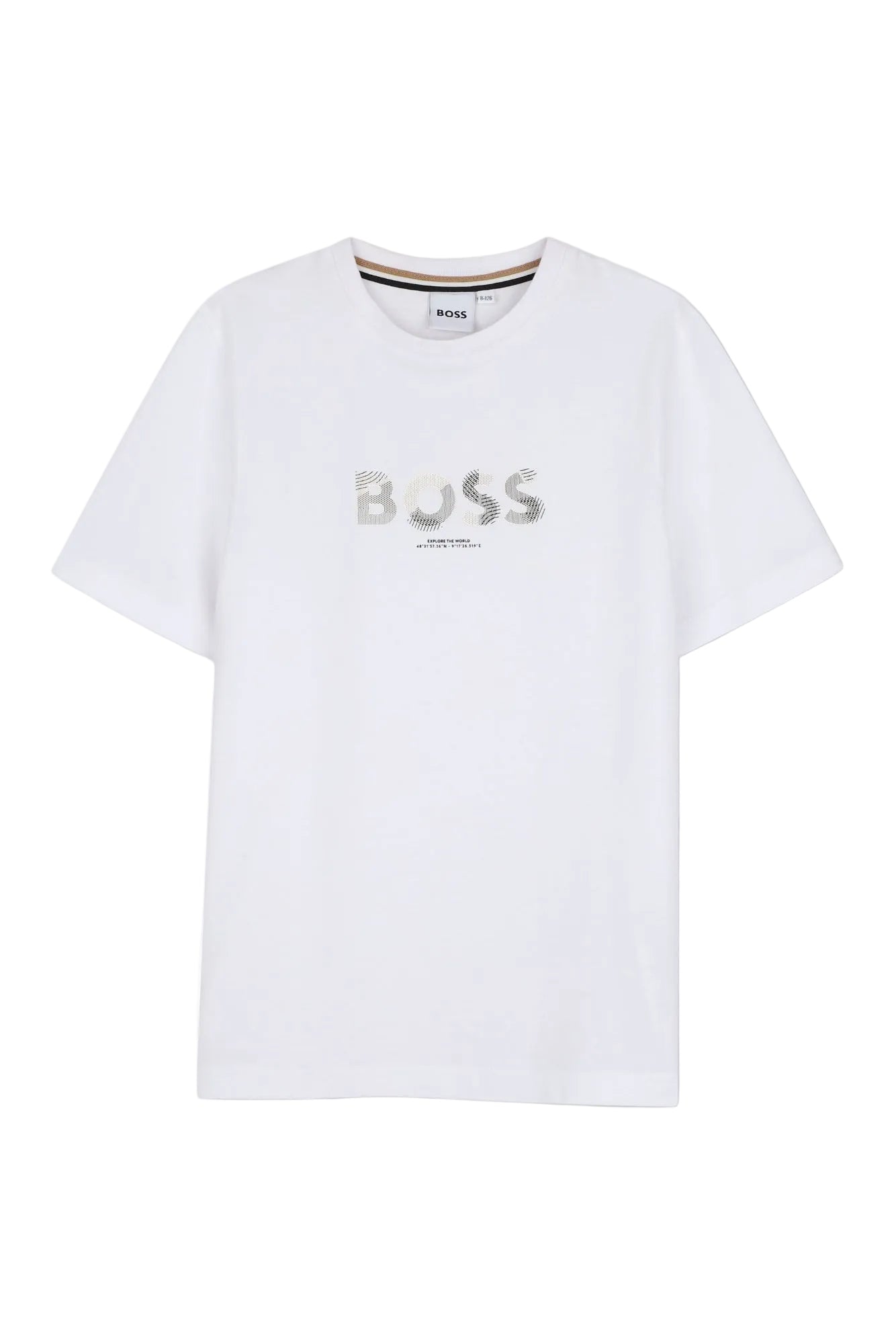 Hugo Boss Boys Short Sleeve Tee with Boss Logo
