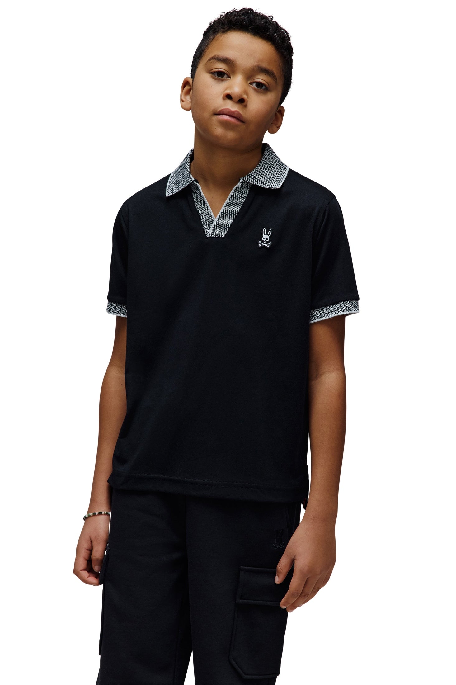 Psycho Bunny Kids Jonathan Pique Polo_ KT0100083