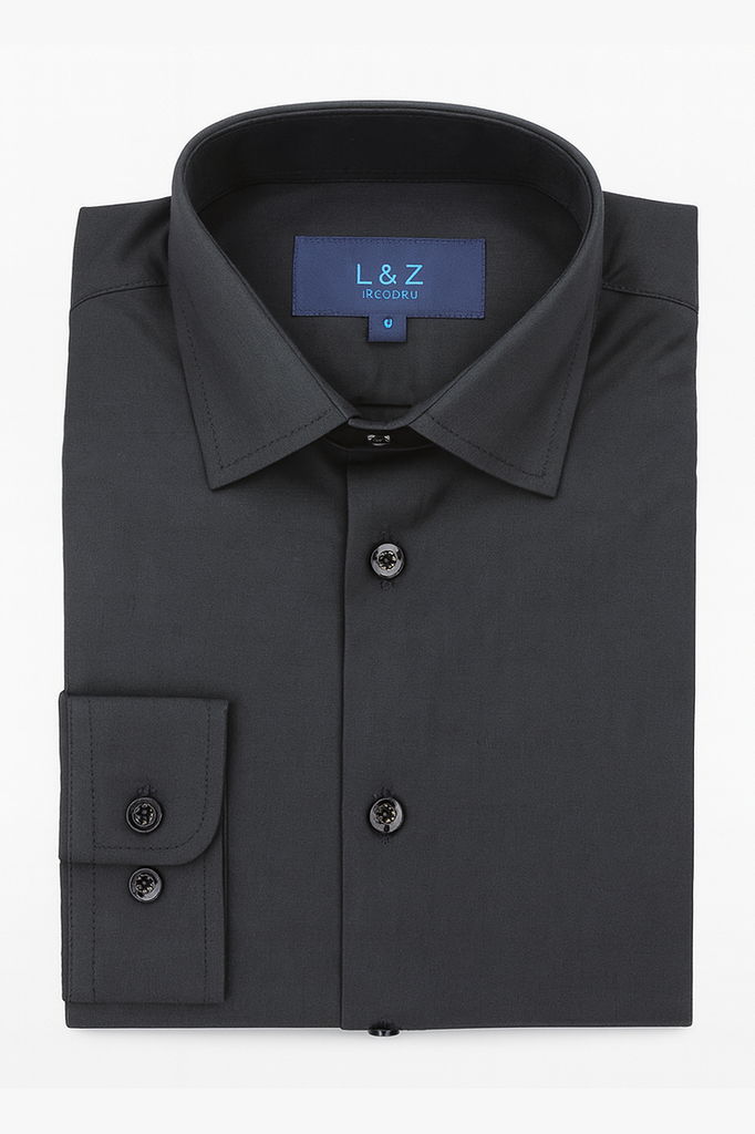 L&Z Royal Boys Black Dress Shirt_ b5590-NorthBoys