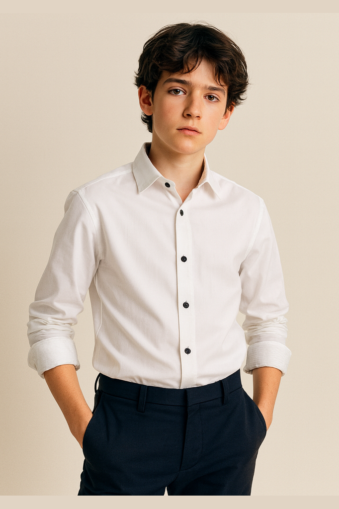 Leo & Zachary Boys Non-Iron Dress Shirt_ P5544