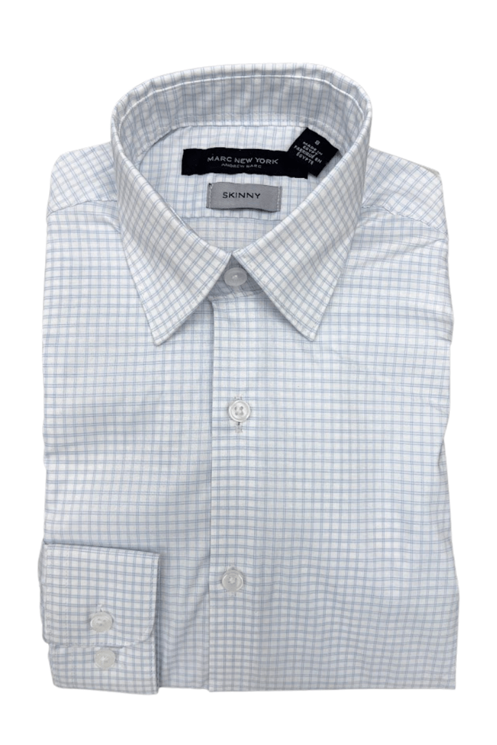 Marc New York Boys Skinny Check Dress Shirt_ MBS0085 - NorthBoys
