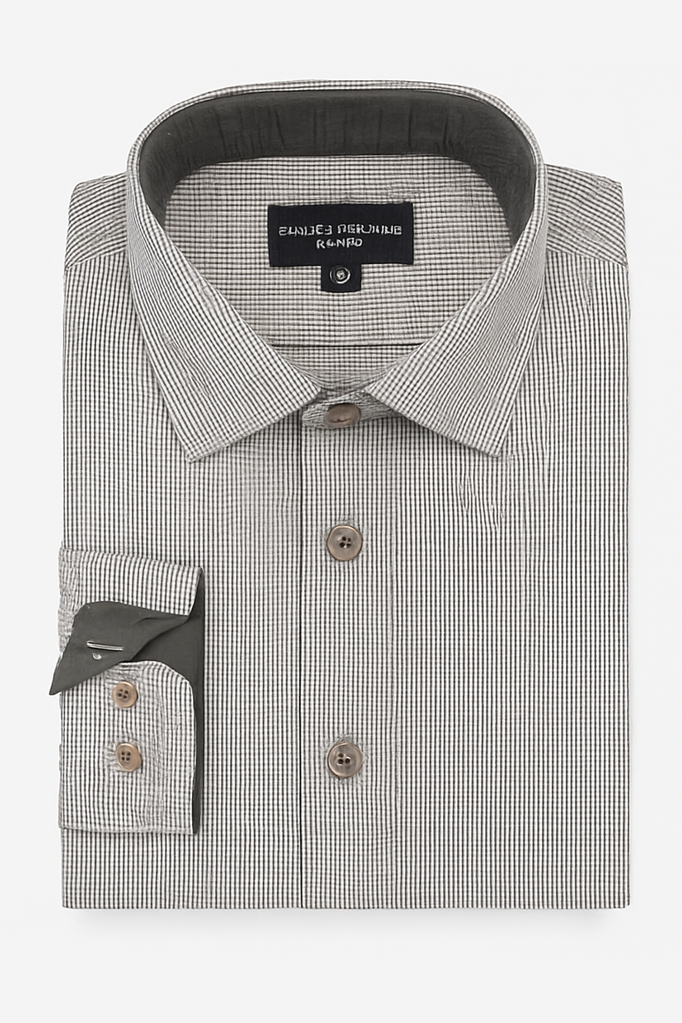 Marcelo D'Liola Boys Steel Weaved Window Dress Shirt_ 50028-NorthBoys