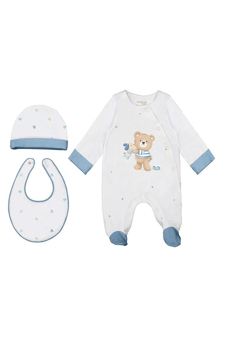 Mayoral Baby Onesie, Hat & Bib Set_ 9448 - 15 - NorthBoys