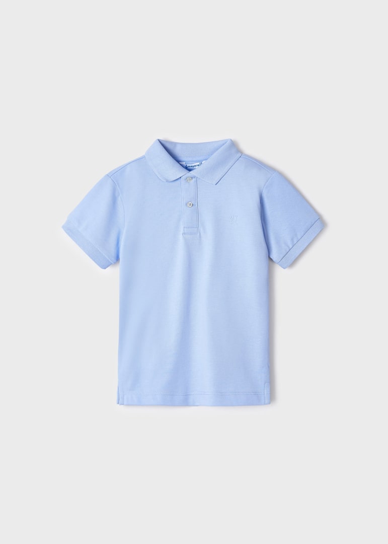 Mayoral Mini Basic Short Sleeve Polo_Blue 150 - 85 - NorthBoys