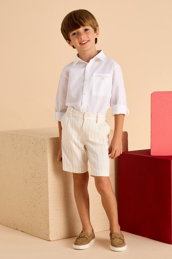 Mayoral Mini Long Sleeve Linen Shirt_ 3121 - NorthBoys