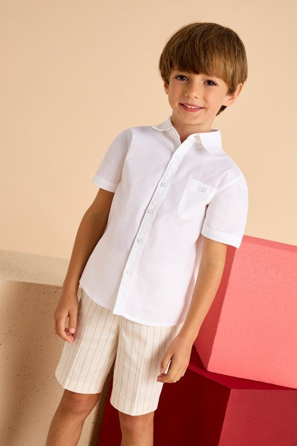 Mayoral Mini Short Sleeve Buttondown Shirt_ 3112 - 78 - NorthBoys