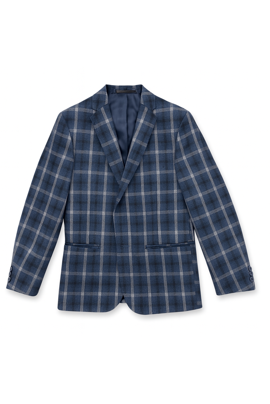 Michael Kors Boys Skinny Blue/White Plaid Sports Jacket-NorthBoys