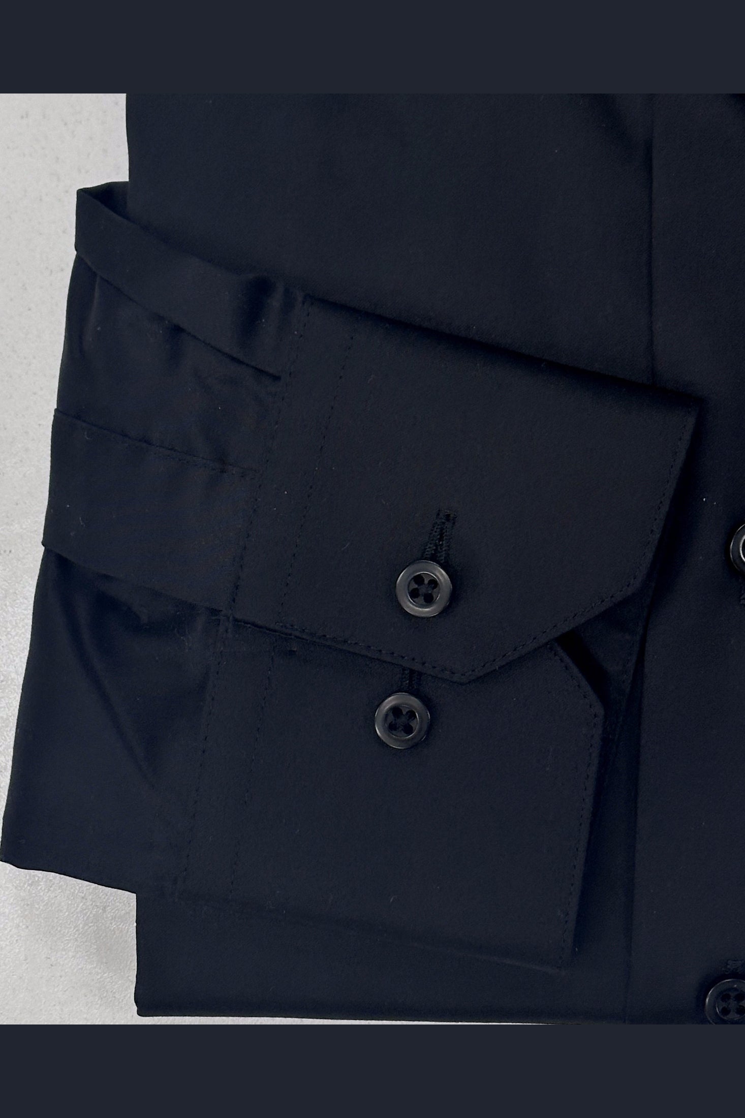NorthBoys Mens Tailored Fit Black Premium Cotton Dress Shirt