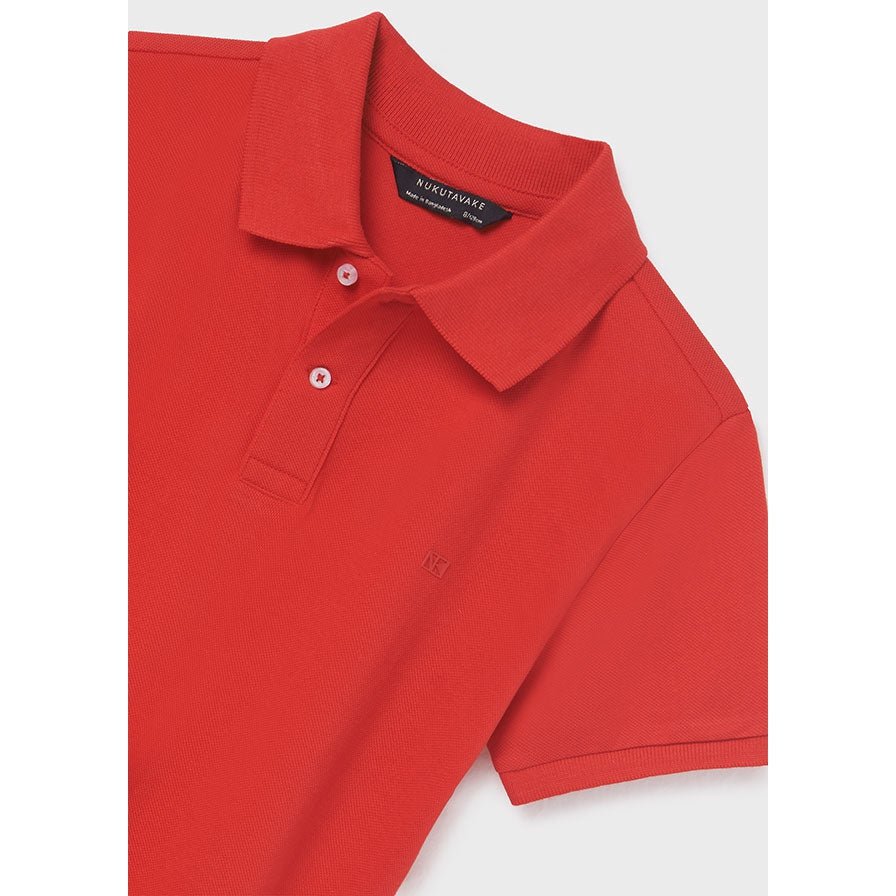 Nukutavake Basic Short Sleeve Red Polo_890 - NorthBoys