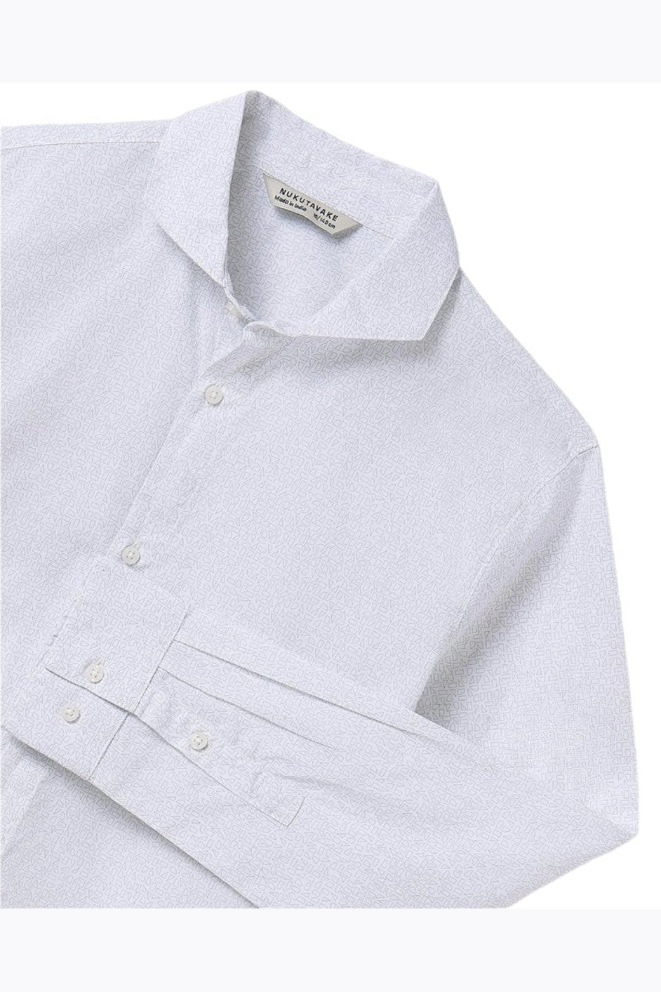 Nukutavake Boys Long Sleeve Micro Print Shirt_ 6142 - NorthBoys