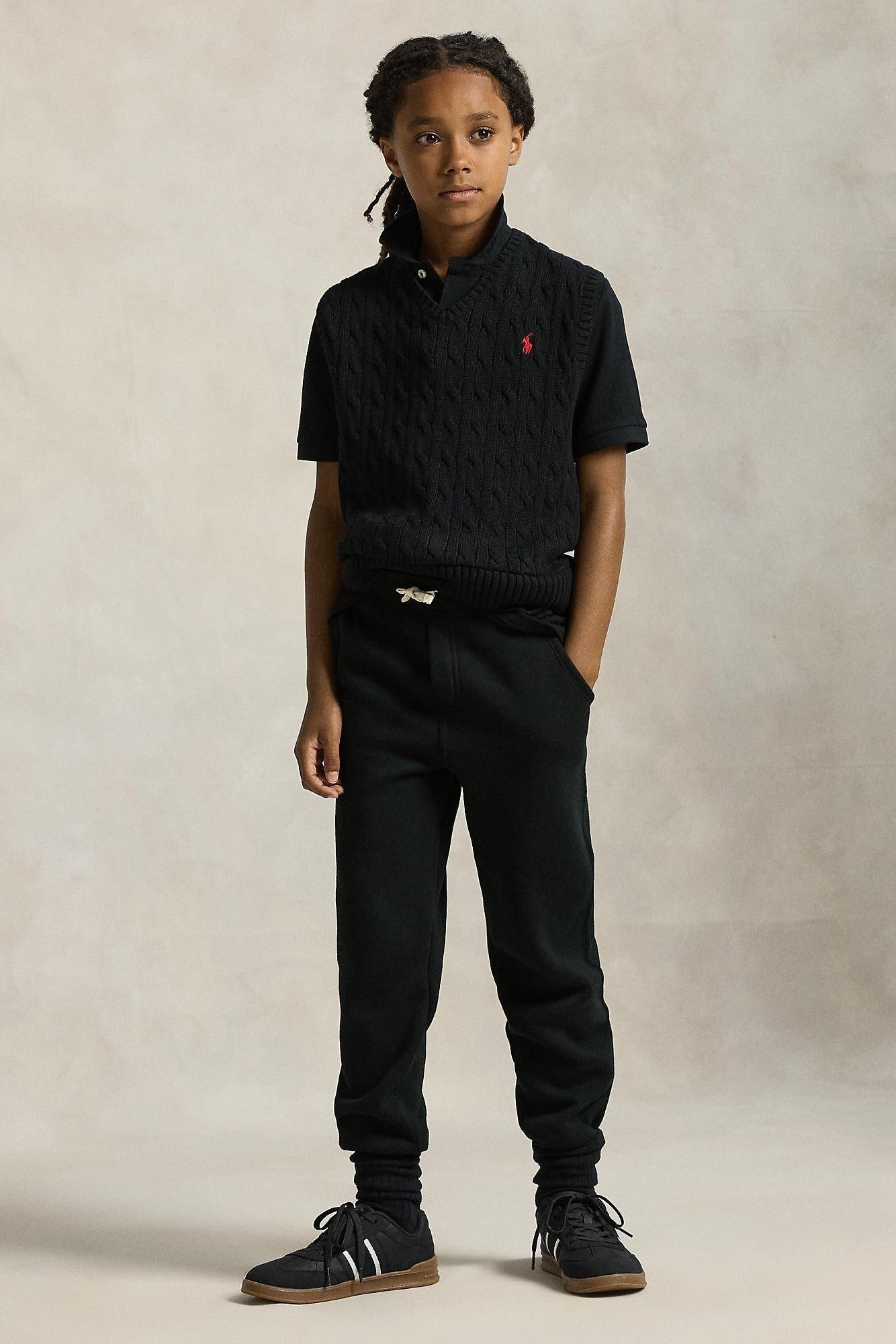 Polo Ralph Lauren Boys Cable Knit Cotton Vest