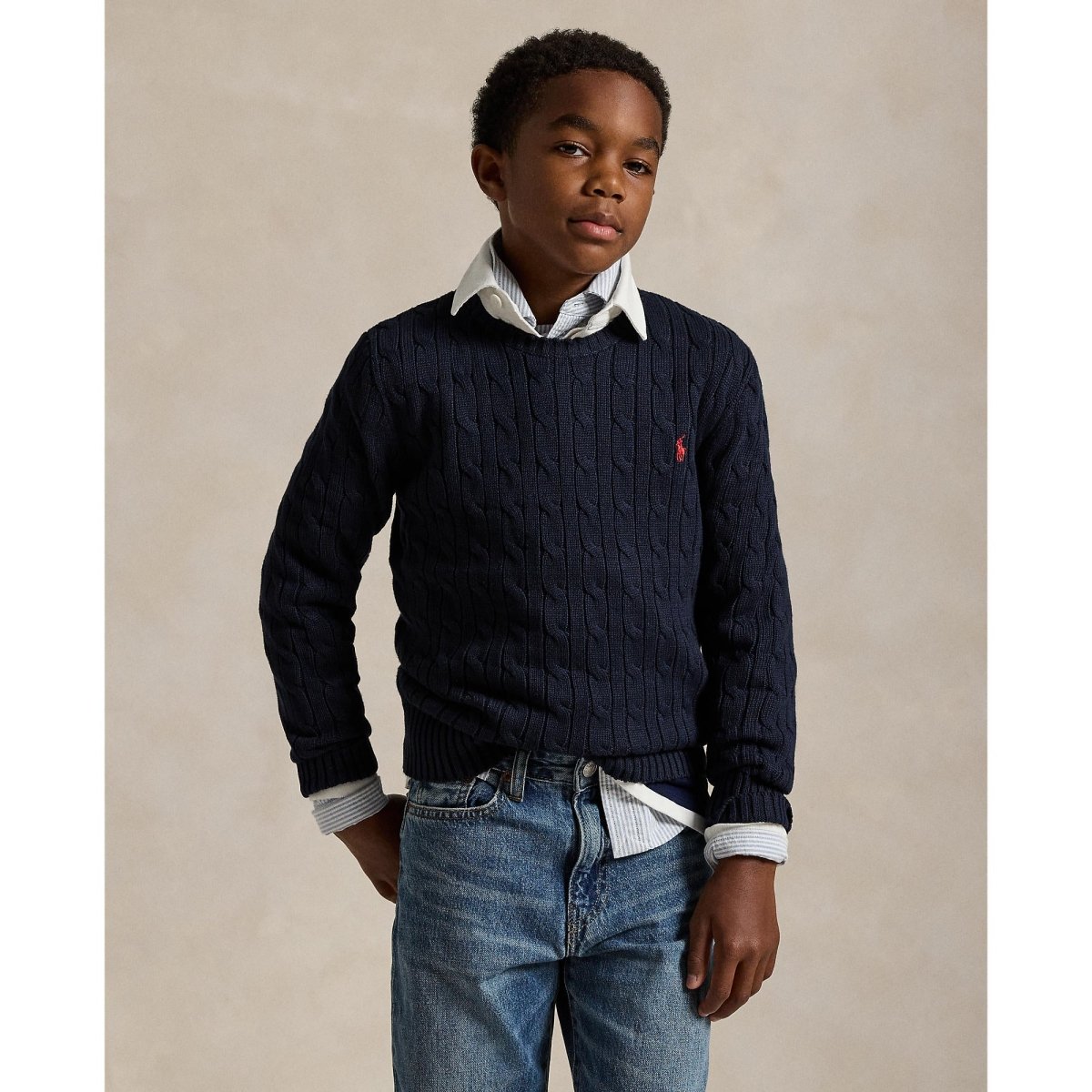 Polo Ralph Lauren Boys Combed Cotton Cable Knit Sweater – NorthBoys