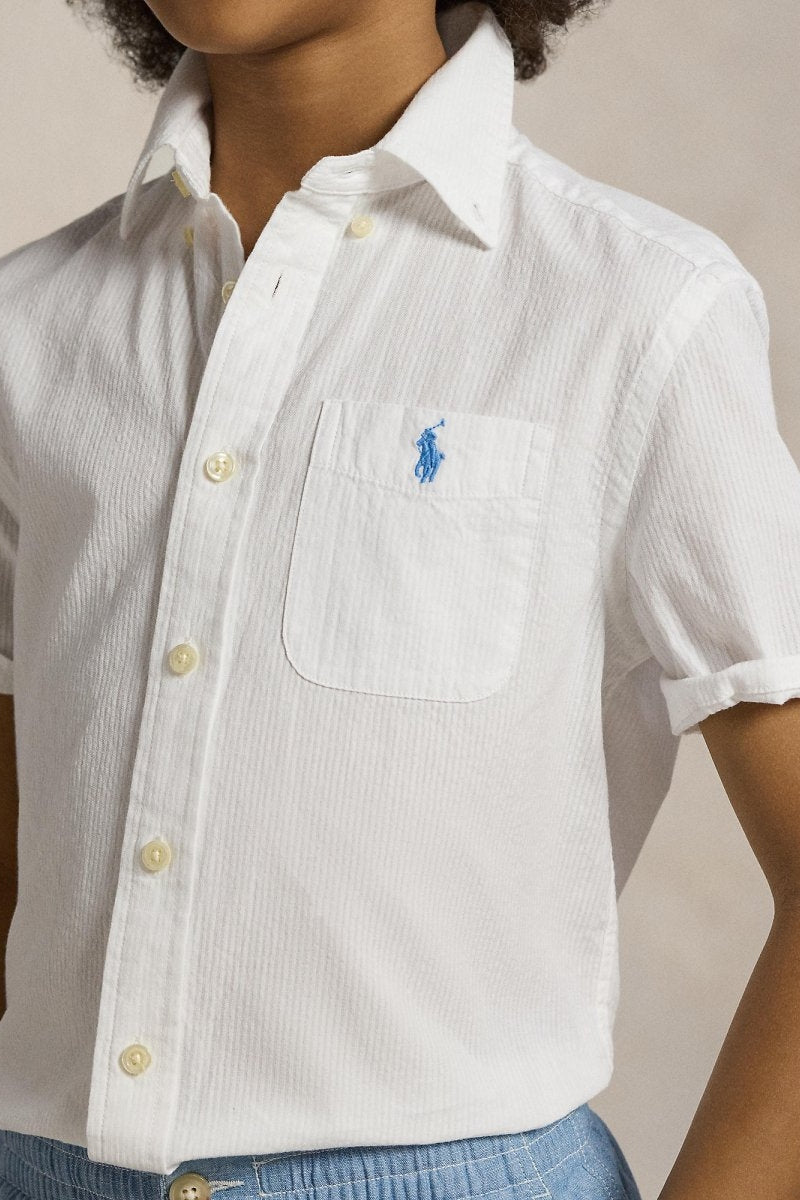 Polo Ralph Lauren Boys Short Sleeve Seersucker Shirt - NorthBoys