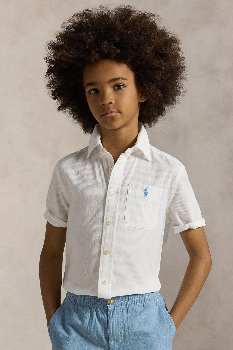 Polo Ralph Lauren Boys Short Sleeve Seersucker Shirt - NorthBoys