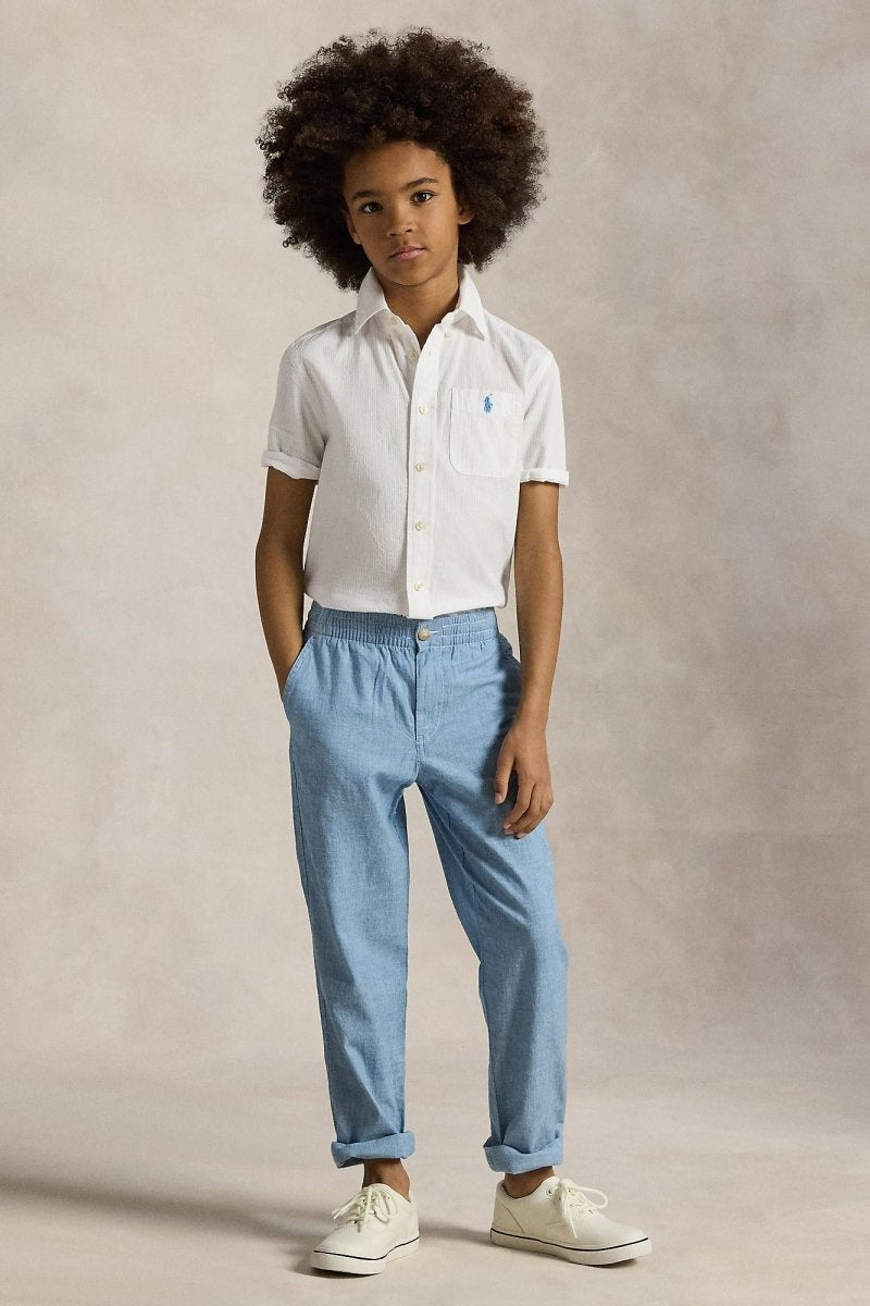 Polo Ralph Lauren Boys Short Sleeve Seersucker Shirt - NorthBoys