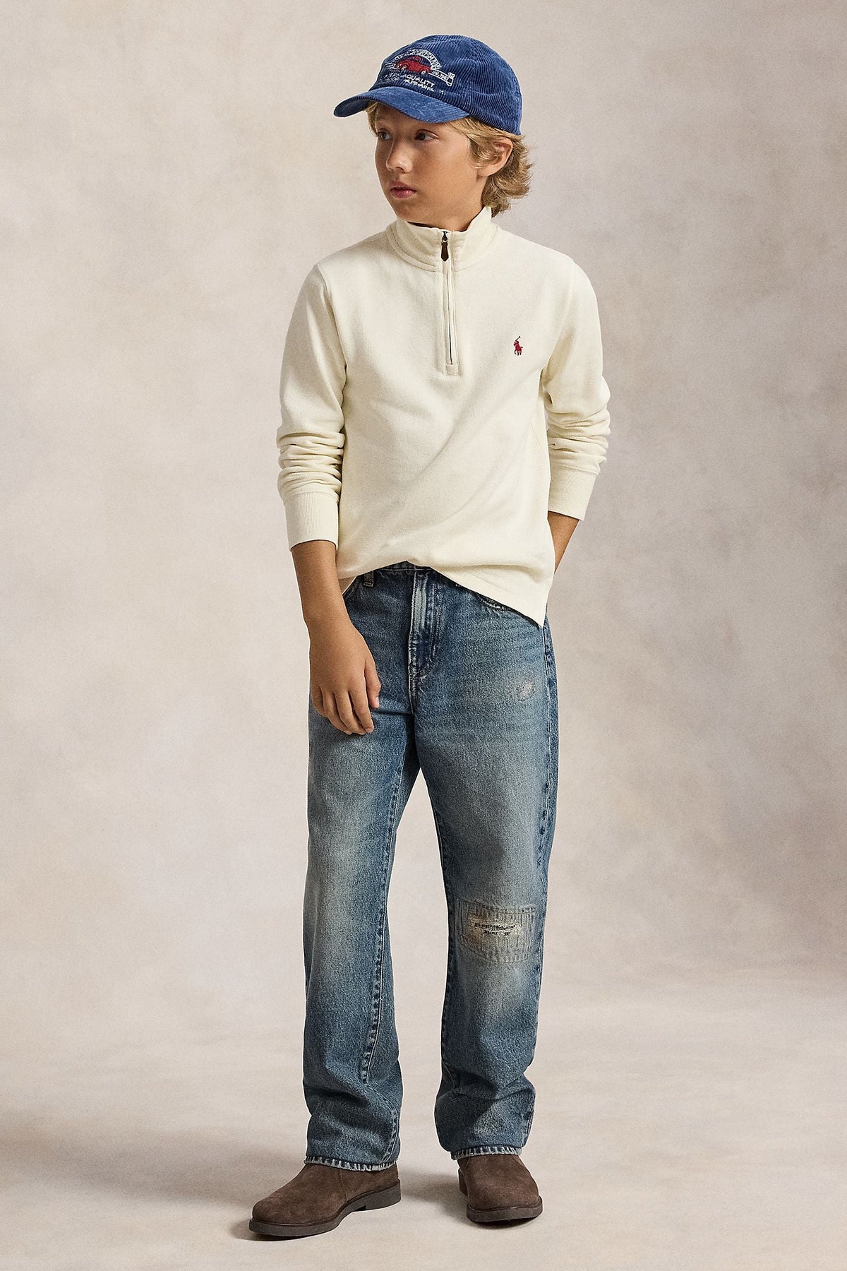 Polo Ralph Lauren Boys Estate-Rib Quarter-Zip Pullover