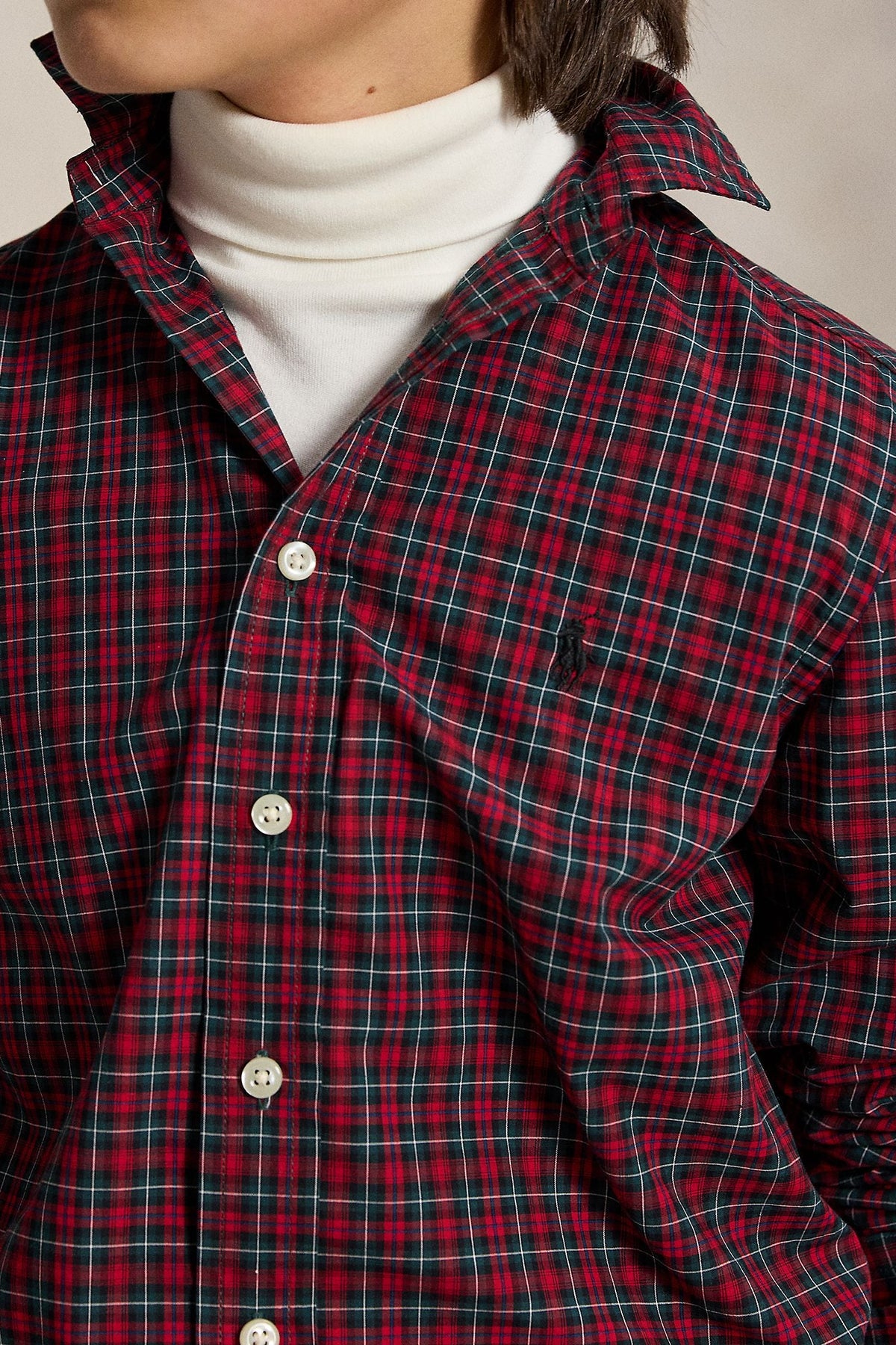 Polo Ralph Lauren Boys Plaid Cotton Poplin Shirt