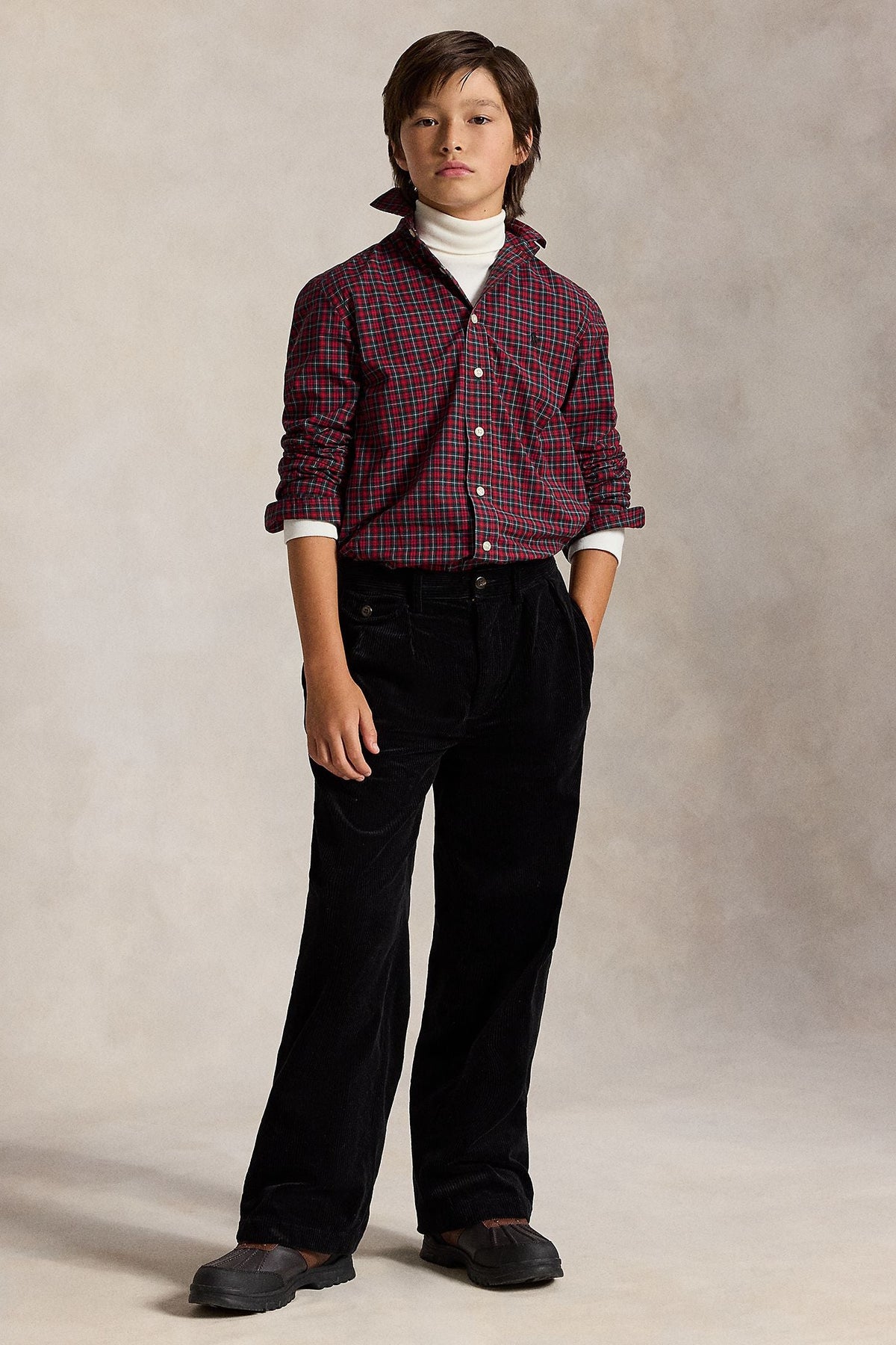 Polo Ralph Lauren Boys Plaid Cotton Poplin Shirt