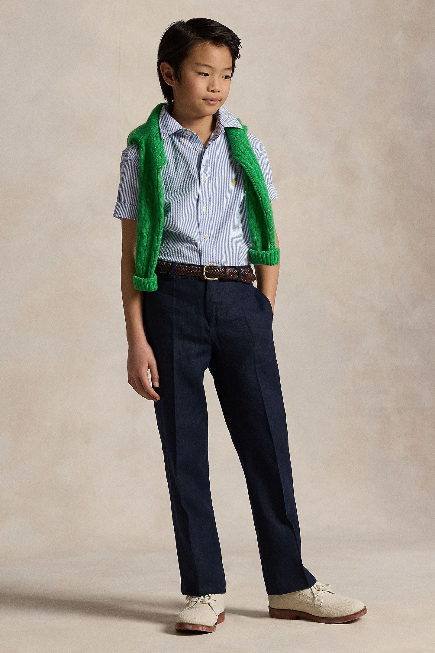 Polo Ralph Lauren Boys Striped Seersucker Shirt