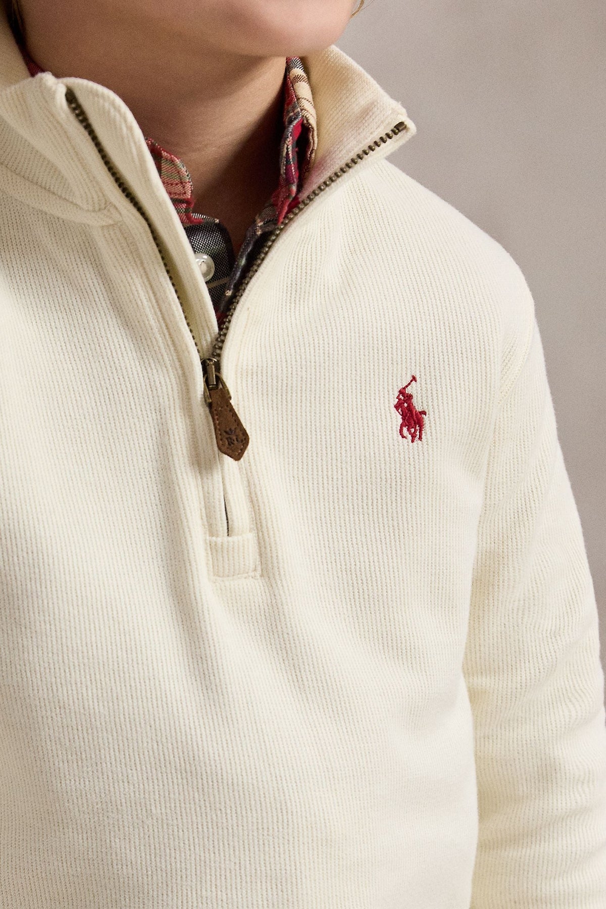 Polo Ralph Lauren Little Boys Estate-Rib Quarter-Zip Pullover