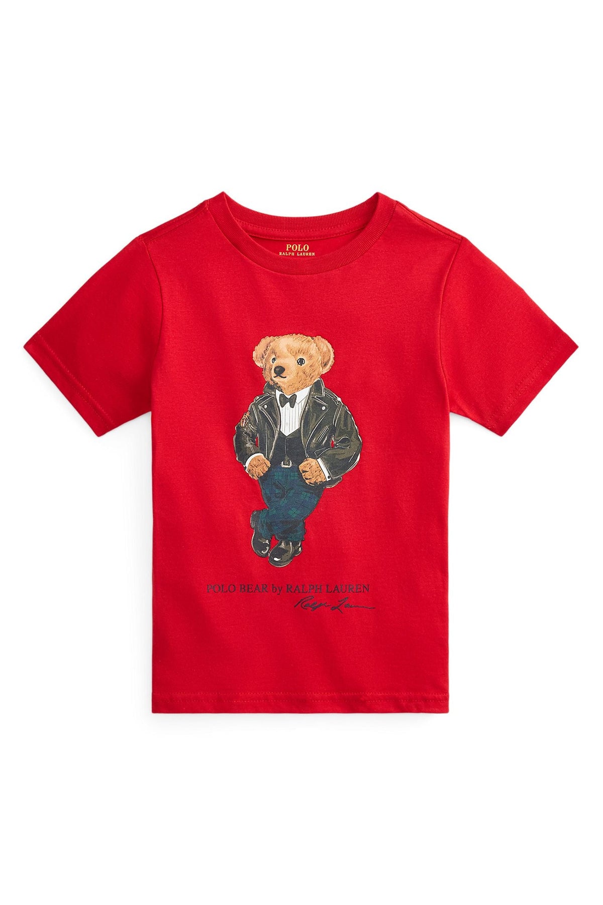 Polo Ralph Lauren Little Boys Polo Bear Cotton Jersey Tee red
