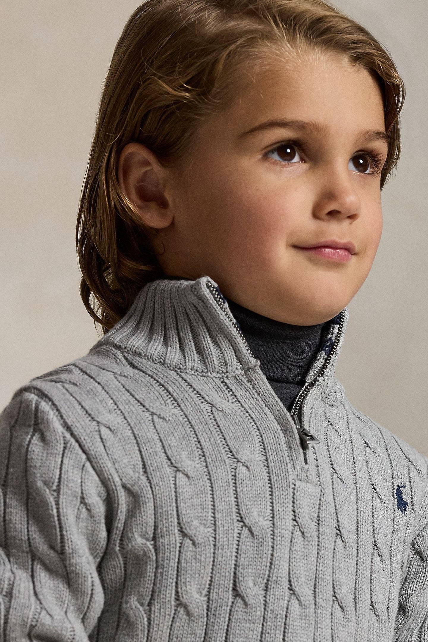Polo Ralph Lauren Little Boys Pullover Sweater grey