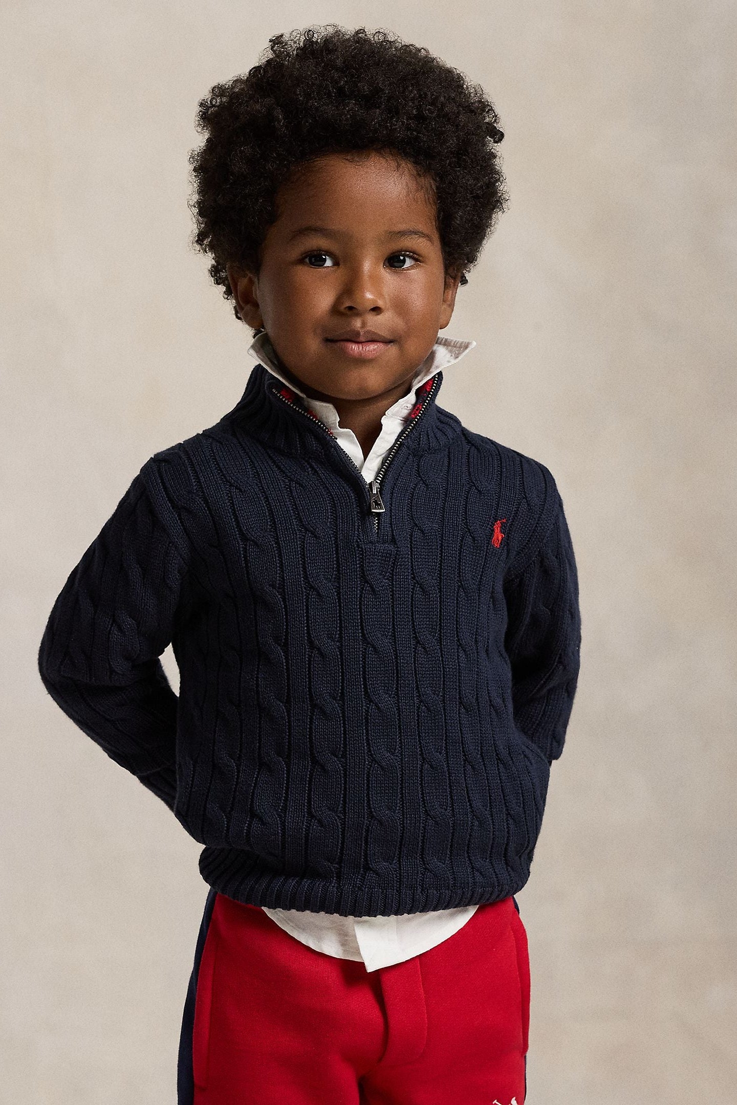 Polo Ralph Lauren Little Boys Pullover Sweater navy
